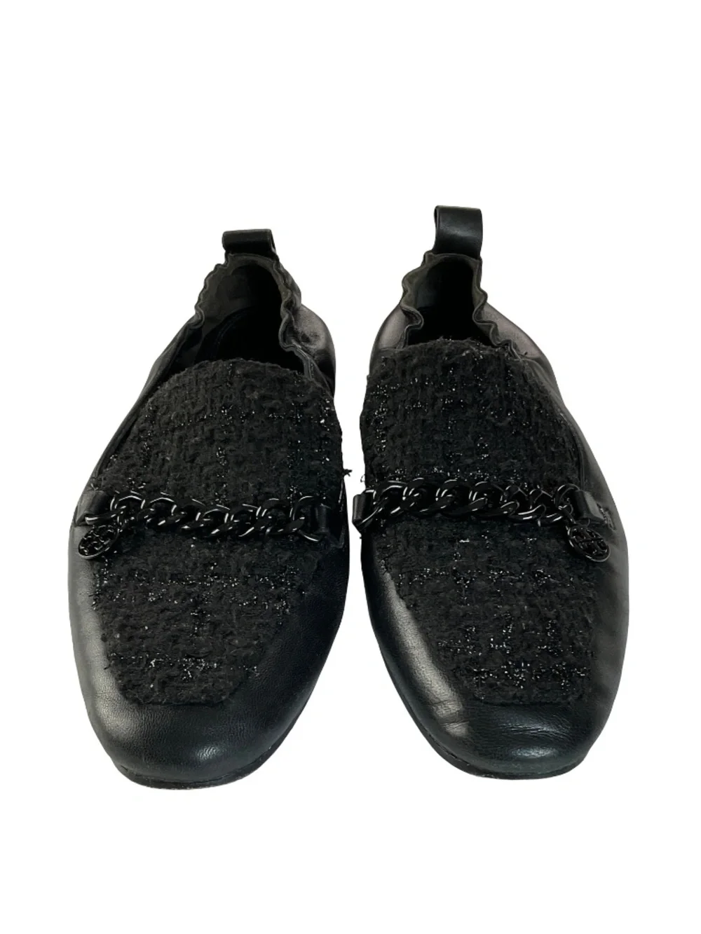 Tory Burch Mini Benton Charm 20mm Tweed Loafers